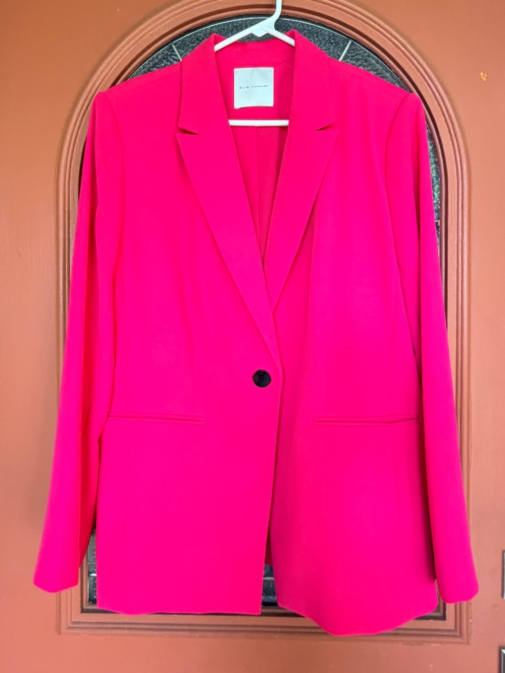 Elie Tahari Single-Button Jaipur Pink Blazer Size 16 NWT